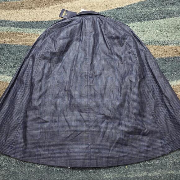 NWT Brooks Brothers Red Fleece Plaid Blue Black Rain Cape Jacket S - Picture 3 of 9